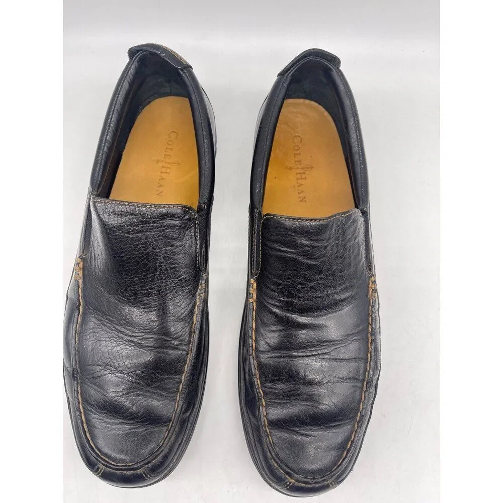 Cole Haan Tucker Venetian Men’s Black Leather Slip-On Loafer Size 11.5